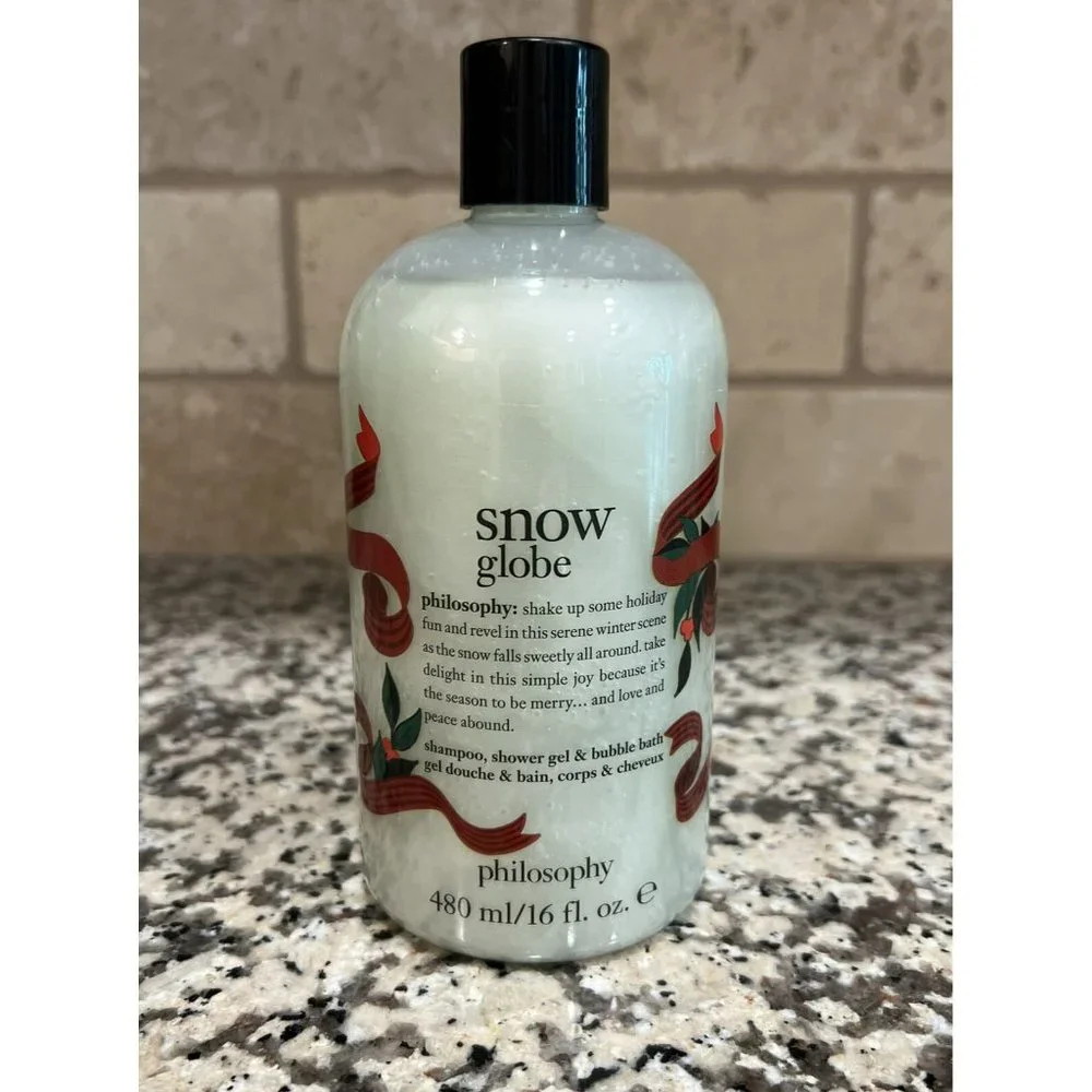 Philosophy SNOW GLOBE 3 in 1 Shampoo Shower‎ Gel Bubble Bath 16oz NEW
